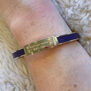 Michael Kors purple and gold bangle